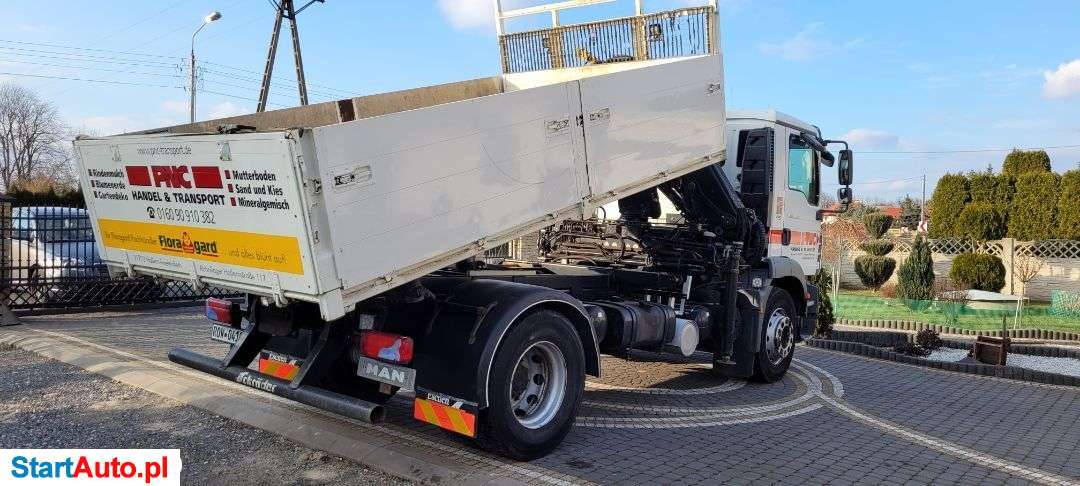 MAN TGM 18.290 HDS Hiab +Wywrotka Z Niemiec Wywrot 3 Stronny