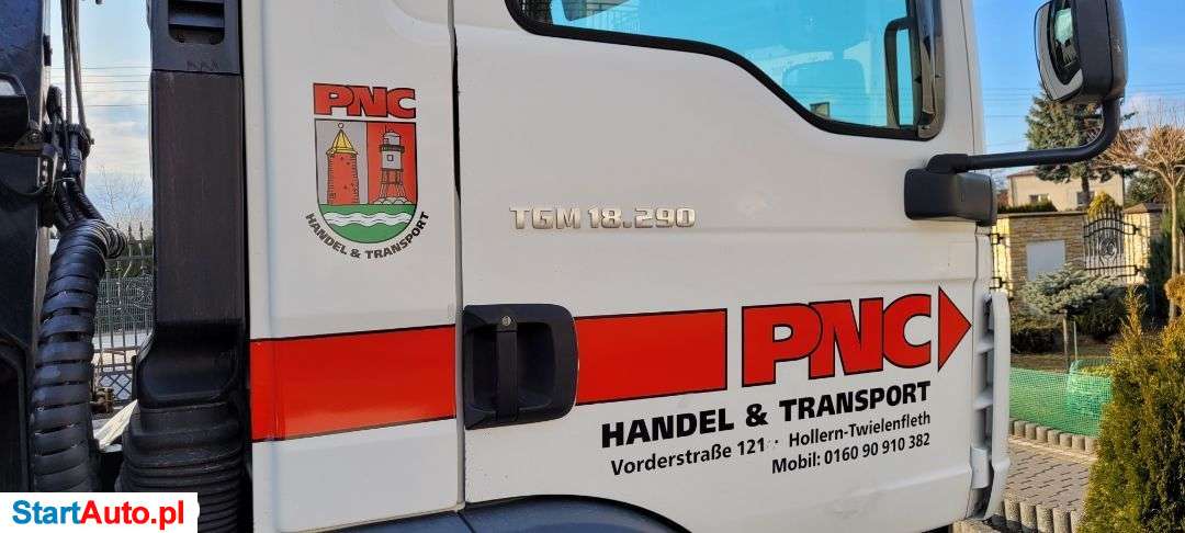 MAN TGM 18.290 HDS Hiab +Wywrotka Z Niemiec Wywrot 3 Stronny
