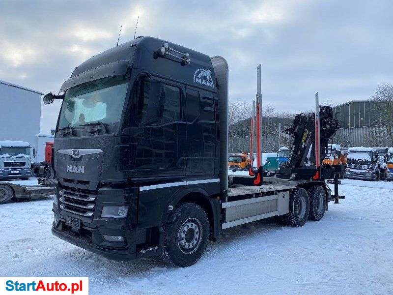 MAN TGX 33.580 6×4 EURO6 Z HDS DO TRANSPORTU DRZEWA