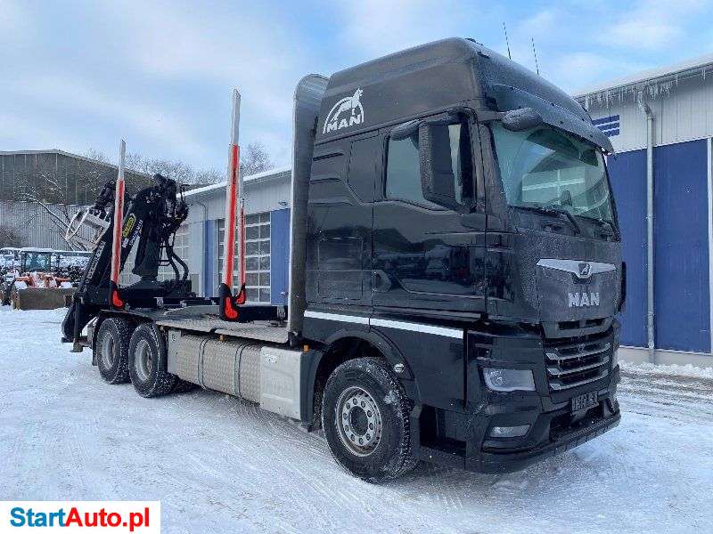 MAN TGX 33.580 6×4 EURO6 Z HDS DO TRANSPORTU DRZEWA