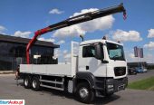 MAN TGS 32.360 / 6X4 / SKRZYNIOWY 6,4 M + HDS FASSI F190 / MANUAL / UDŹWIG: 8 325 KG !!! /