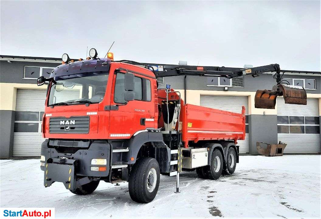 MAN TGA 26.360 / 6×6 / HDS / Wywrotka / Hydrauliczna Burta
