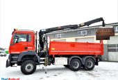 MAN TGA 26.360 / 6×6 / HDS / Wywrot /