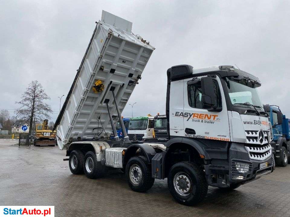 Mercedes-Benz AROCS 4145 8X6 Euro 6, WYWROTKA TRZYSTRONNA MEILLER BORDMATIK