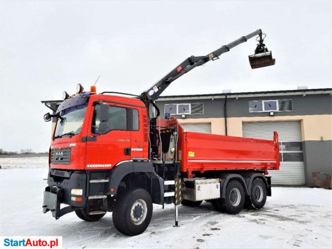 MAN TGA 26.360 / 6×6 / HDS / Wywrotka / Hydrauliczna Burta
