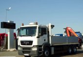 MAN TGS 26. 360 / 6 X 4 / SKRZYNIOWY – 6,75 M / HDS PALFINGER PK 16502 / WYSÓW- 10,2 M / STEROWANIE RADIOWE /