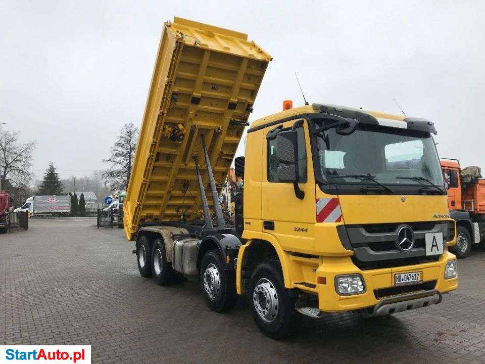 Mercedes-Benz ACTROS 3244 8X4 MP3 EURO 5 WYWROTKA TRZYSRONNA MEILLER BORDMATIK,