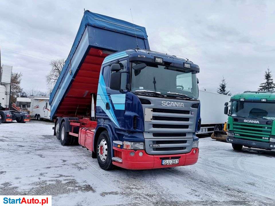 Scania Kipper Aluminiowy * 16m3 * 6×2 * Oś Tylna Skrętna/Podnoszona * Retarder * Blokada Mostu * 6×2 * Zamiana *