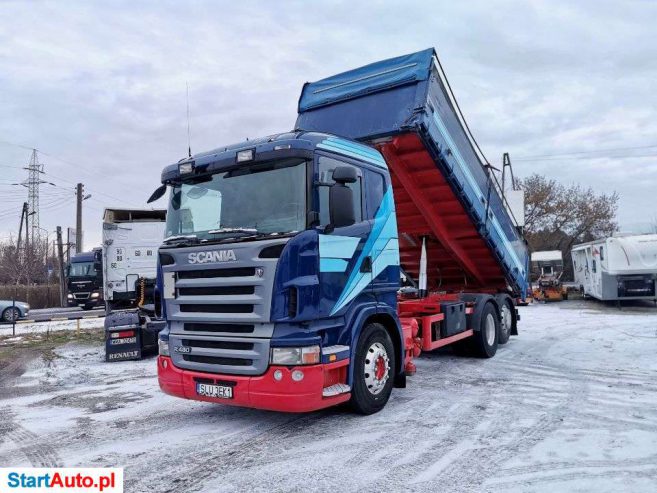 Scania Kipper Aluminiowy * 16m3 * 6×2 * Oś Tylna Skrętna/Podnoszona * Retarder * Blokada Mostu * 6×2 * Zamiana *