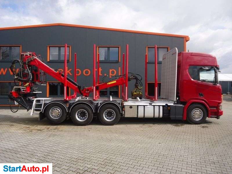 Scania R500 XT 8×4 EURO6 DO TRANSPORTU DREWNA Z HDS