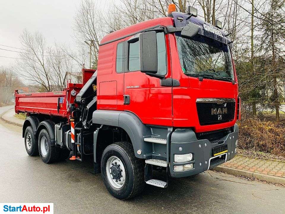 MAN 4X6 TGA28-480 HDS PALFINGER 160 KIPER WYWROTKA STAN PERFEKCYJNY