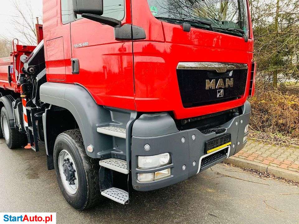 MAN 4X6 TGA28-480 HDS PALFINGER 160 KIPER WYWROTKA STAN PERFEKCYJNY