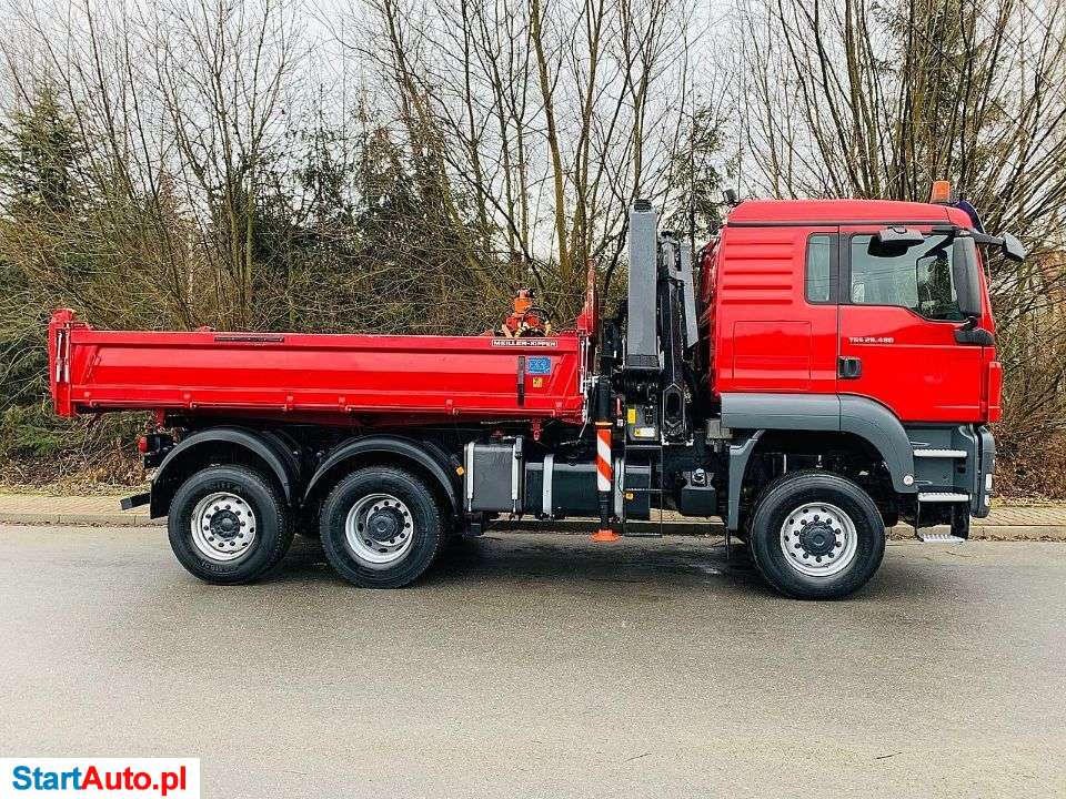 MAN 4X6 TGA28-480 HDS PALFINGER 160 KIPER WYWROTKA STAN PERFEKCYJNY