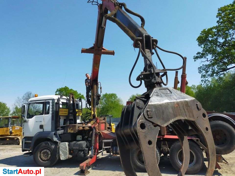 MAN Man TGA Doll 480 6×4 2005 R M135 Przyczepa Do Drewna Do Lasu Epsilon HDS 5t