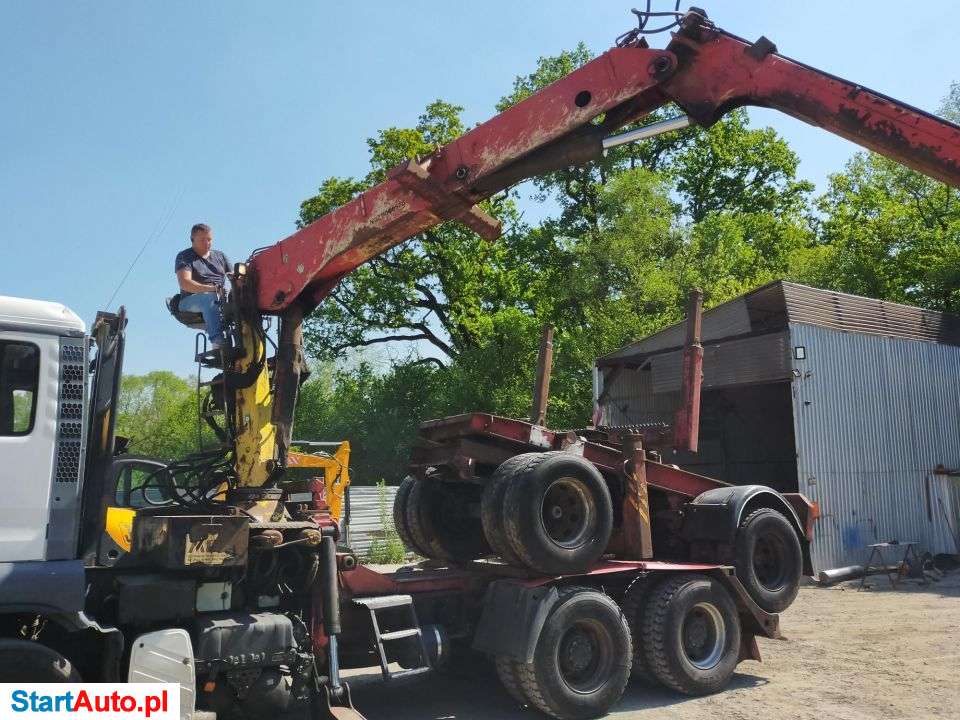 MAN Man TGA Doll 480 6×4 2005 R M135 Przyczepa Do Drewna Do Lasu Epsilon HDS 5t