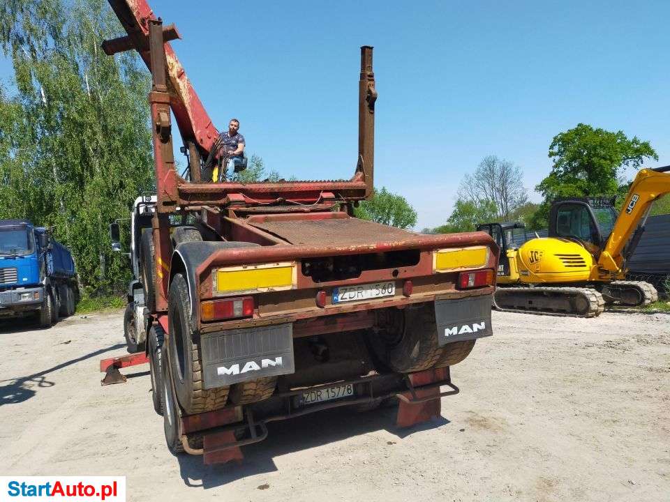 MAN Man TGA Doll 480 6×4 2005 R M135 Przyczepa Do Drewna Do Lasu Epsilon HDS 5t