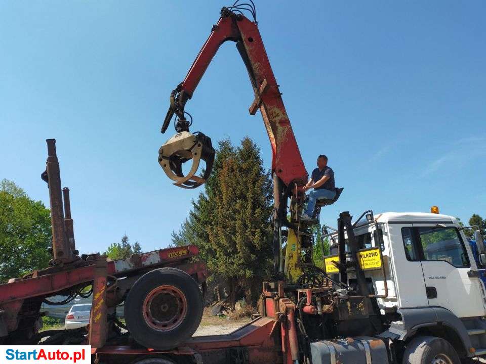 MAN Man TGA Doll 480 6×4 2005 R M135 Przyczepa Do Drewna Do Lasu Epsilon HDS 5t