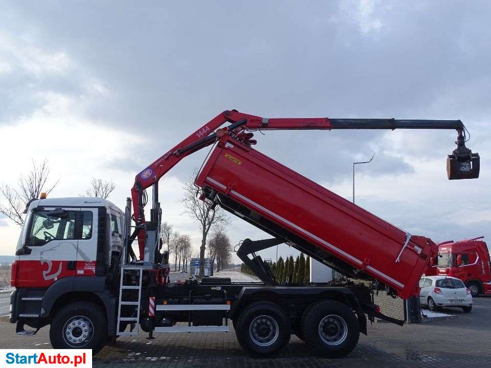 MAN TGS 33.360 / 6 X 4 / HYDROBURTA / WYWROTKA / HDS HMF 1444 / MANUAL /