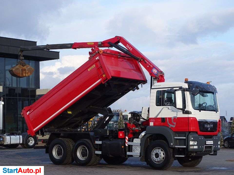 MAN TGS 33.360 / 6 X 4 / HYDROBURTA / WYWROTKA / HDS HMF 1444 / MANUAL /