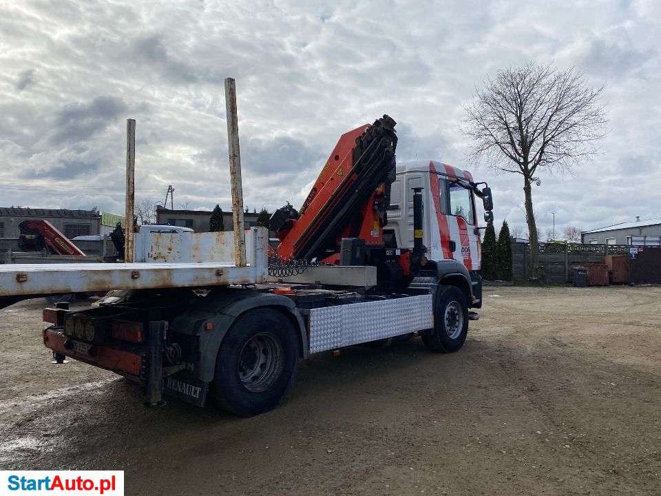 MAN TGA 410 4×2 HDS Palfinger PK29002G 8 Wysuwow Naczepa Do Więźby
