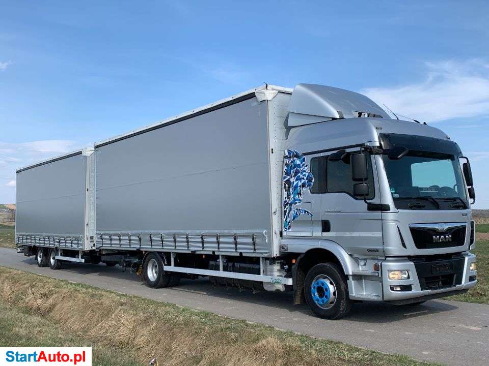 MAN TGM 12.290 / ZESTAW TANDEM / EURO 6 / POLSKI SALON / MANUAL / 7.7+7.7