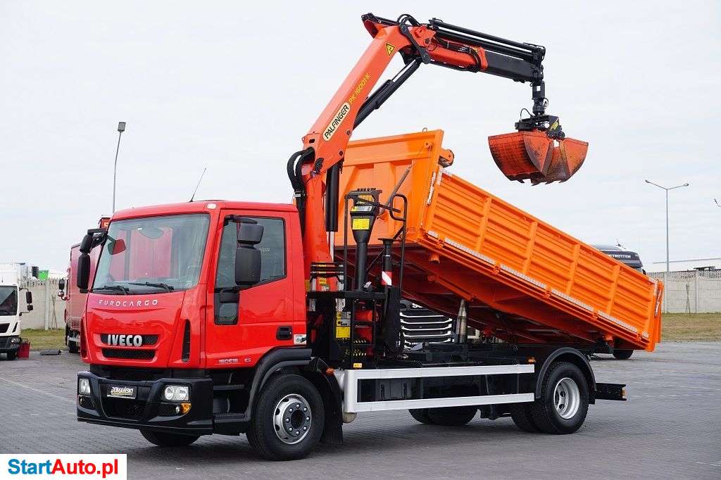 Iveco / EUROCARGO / 160E18 / E 5 / WYWROTKA + HDS / ROTATOR / ŁYŻKA