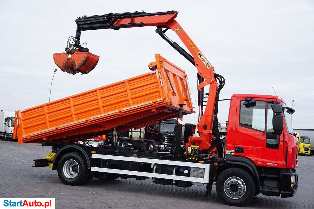 Iveco / EUROCARGO / 160E18 / E 5 / WYWROTKA + HDS / ROTATOR / ŁYŻKA