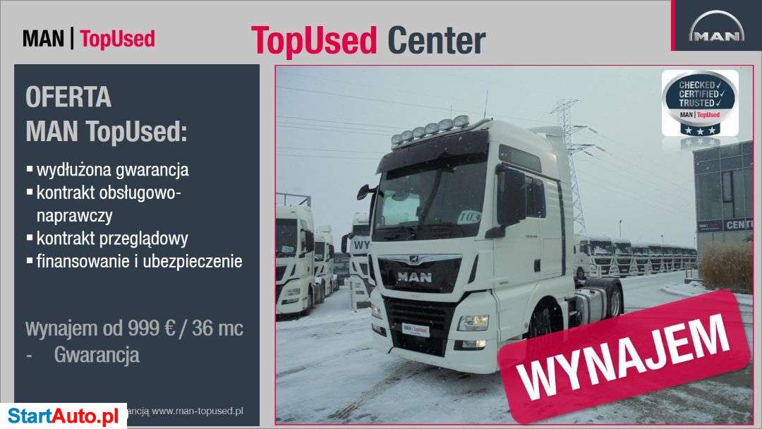 MAN TGX 18.460 STANDARD – GWARANCJA – ZOBACZ WIDEO