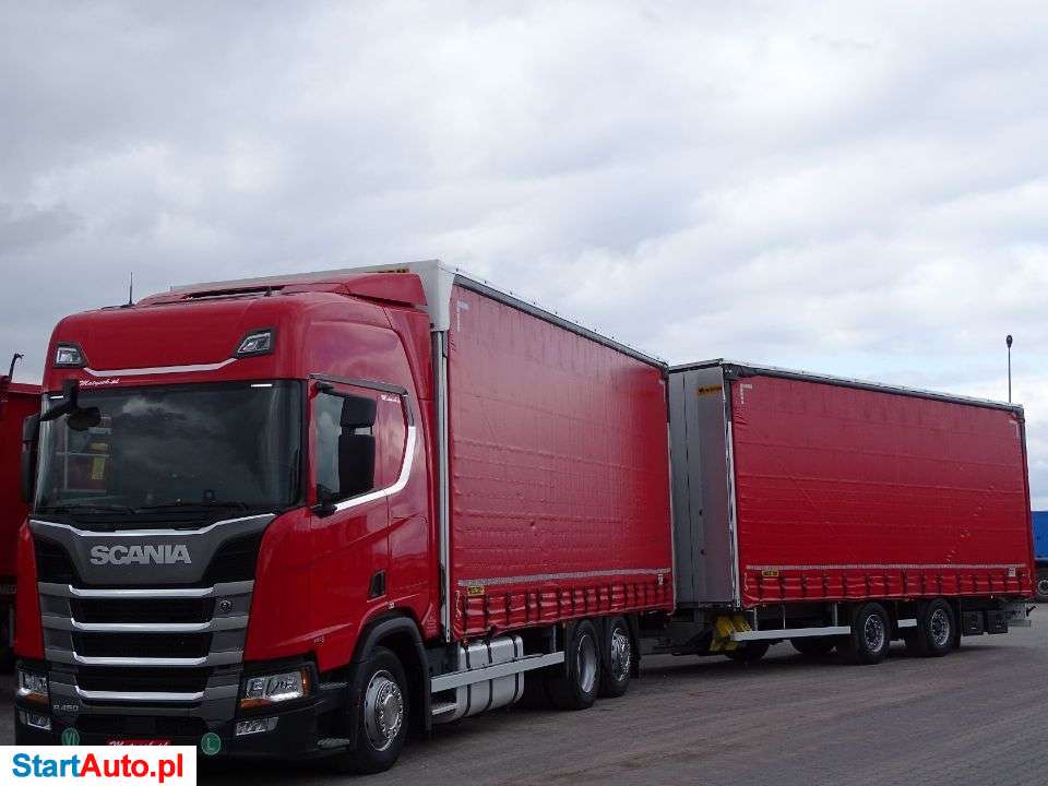 Scania R 450 / ZESTAW PRZEJAZDOWY 120 M3 / RETARDER / NOWY MODEL / KLIMA POSTOJOWA / ACC / 2018 R /