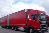 Scania R 450 / ZESTAW PRZEJAZDOWY 120 M3 / RETARDER / NOWY MODEL / KLIMA POSTOJOWA / ACC / 2018 R /