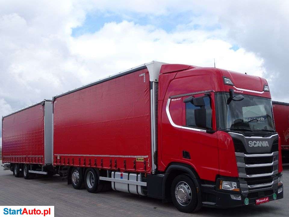 Scania R 450 / ZESTAW PRZEJAZDOWY 120 M3 / RETARDER / NOWY MODEL / KLIMA POSTOJOWA / ACC / 2018 R /
