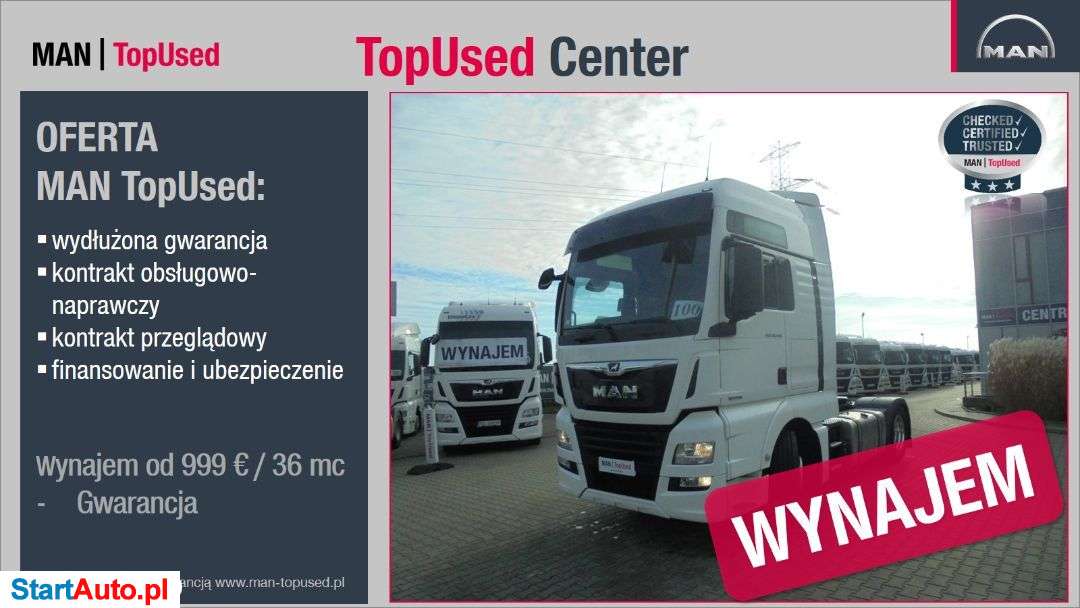 MAN TGX 18.460 STANDARD – GWARANCJA – ZOBACZ WIDEO
