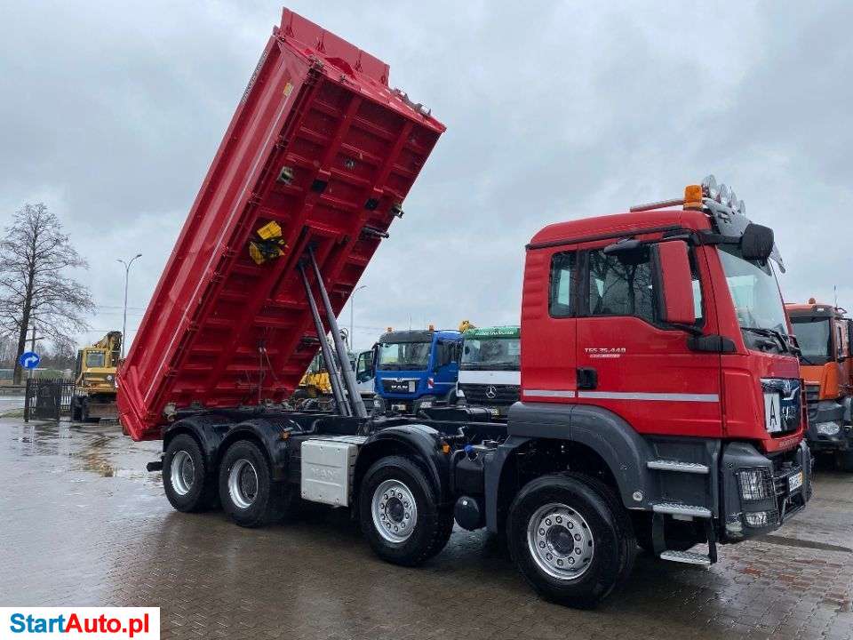 MAN TGS 35.440 8X4 WYWROTKA TRZYSTRONNA MEILLER BORDMATIK,