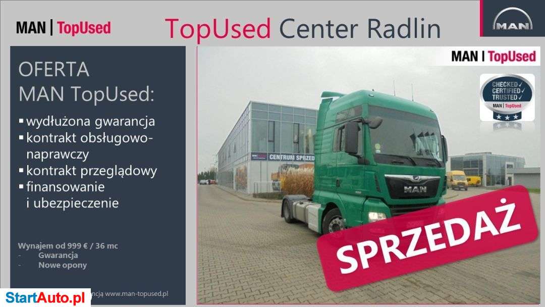 MAN TGX 18.460 LOW DECK/MEGA – GWARANCJA –
