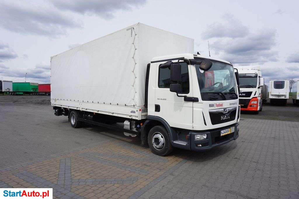MAN TGL 12.220 4X2 BL BURTO-PLANDEKA Z WINDĄ * 52 000 KM *