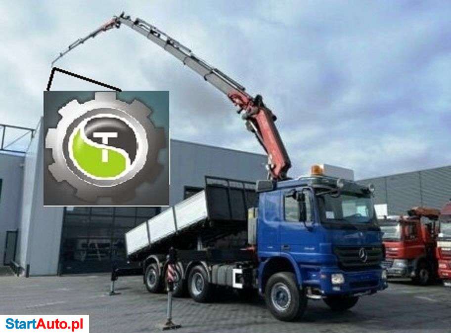 Mercedes-Benz Actros 3548 8×4 FASSI F455 HDS Crane Tipper Tridem
