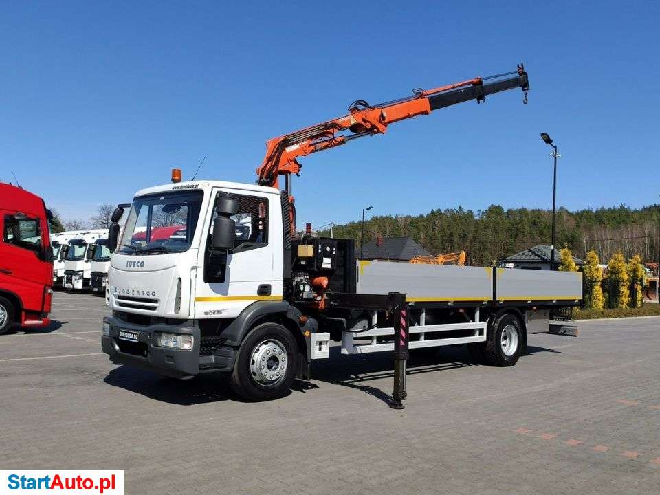 Iveco Eurocargo 180E25 Skrzyniowy Dług -7.32m+HDS Mocny Terex Radiowy