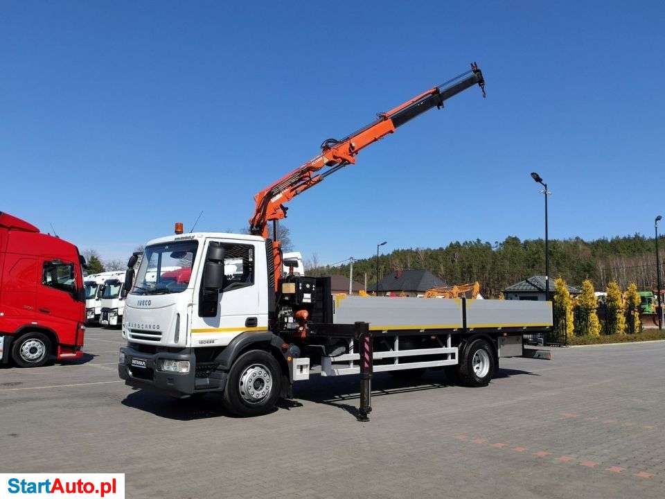 Iveco Eurocargo 180E25 Skrzyniowy Dług -7.32m+HDS Mocny Terex Radiowy