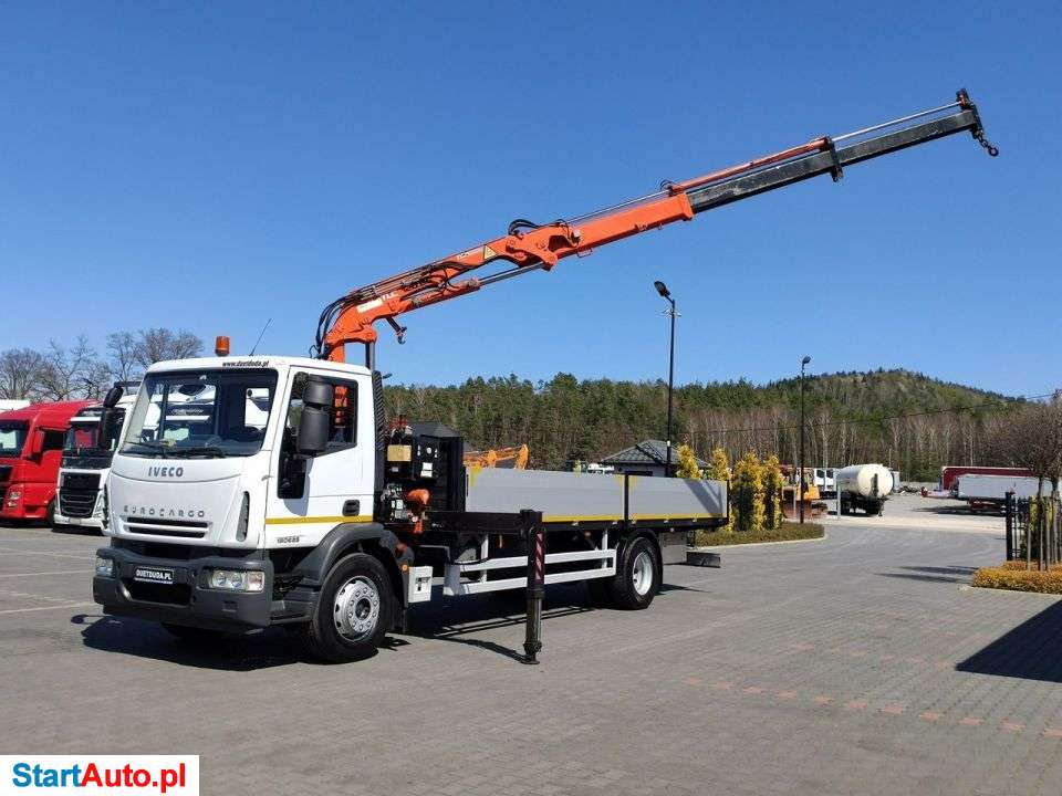 Iveco Eurocargo 180E25 Skrzyniowy Dług -7.32m+HDS Mocny Terex Radiowy