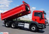MAN TGS / 33.460 / E 6 / 6 X 4 / 3 STRONNY WYWROT MEIILER / MANUAL / JAK NOWY