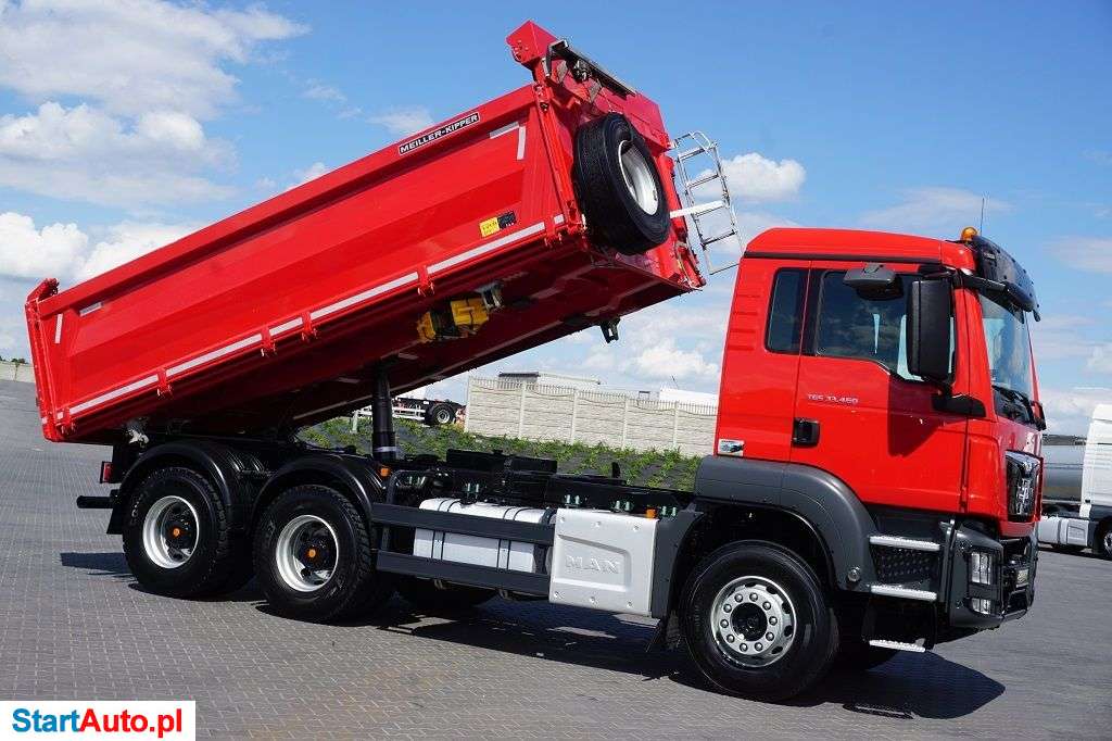 MAN TGS / 33.460 / E 6 / 6 X 4 / 3 STRONNY WYWROT MEIILER / MANUAL / JAK NOWY