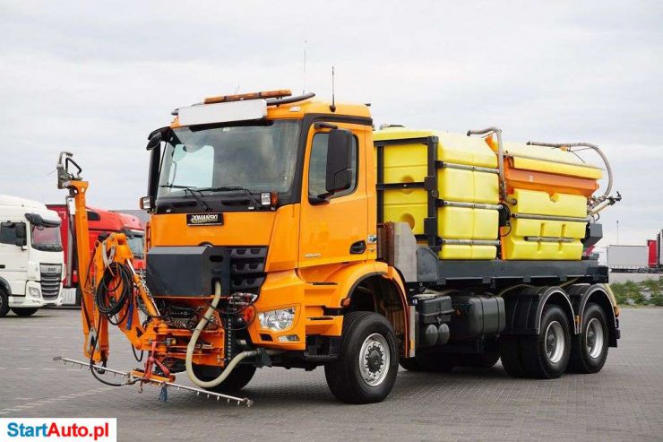 Mercedes-Benz / AROCS / 3340 / E 6 / 6 X 6 / PIASKARKO – SOLARKA RASCO / JAK NOWY
