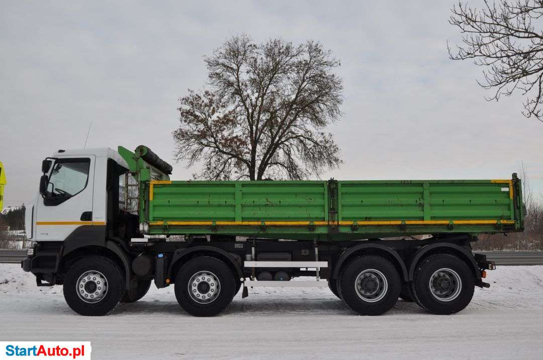 Renault KERAX 380.32 DXI 8X4 WYWROTKA TRZYSTRONNA KRAJOWY MAŁY PRZEBIEG 54.000 Km I WŁAŚCICIEL