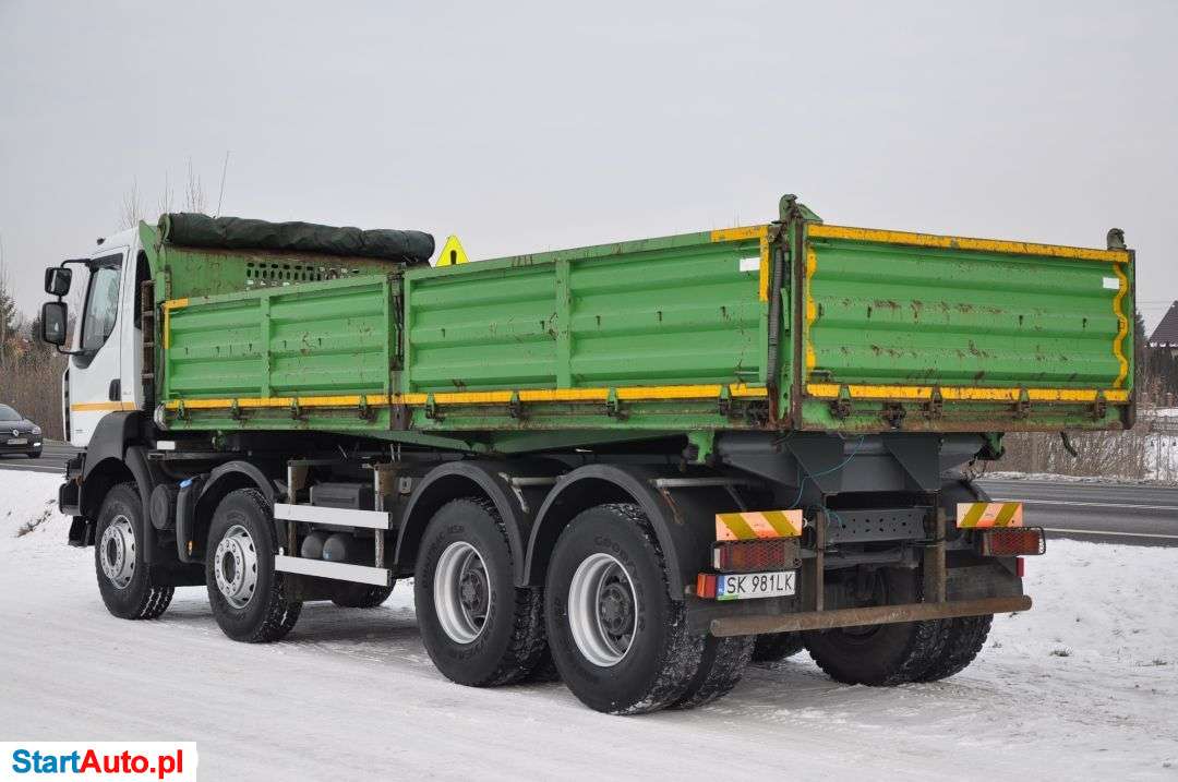 Renault KERAX 380.32 DXI 8X4 WYWROTKA TRZYSTRONNA KRAJOWY MAŁY PRZEBIEG 54.000 Km I WŁAŚCICIEL