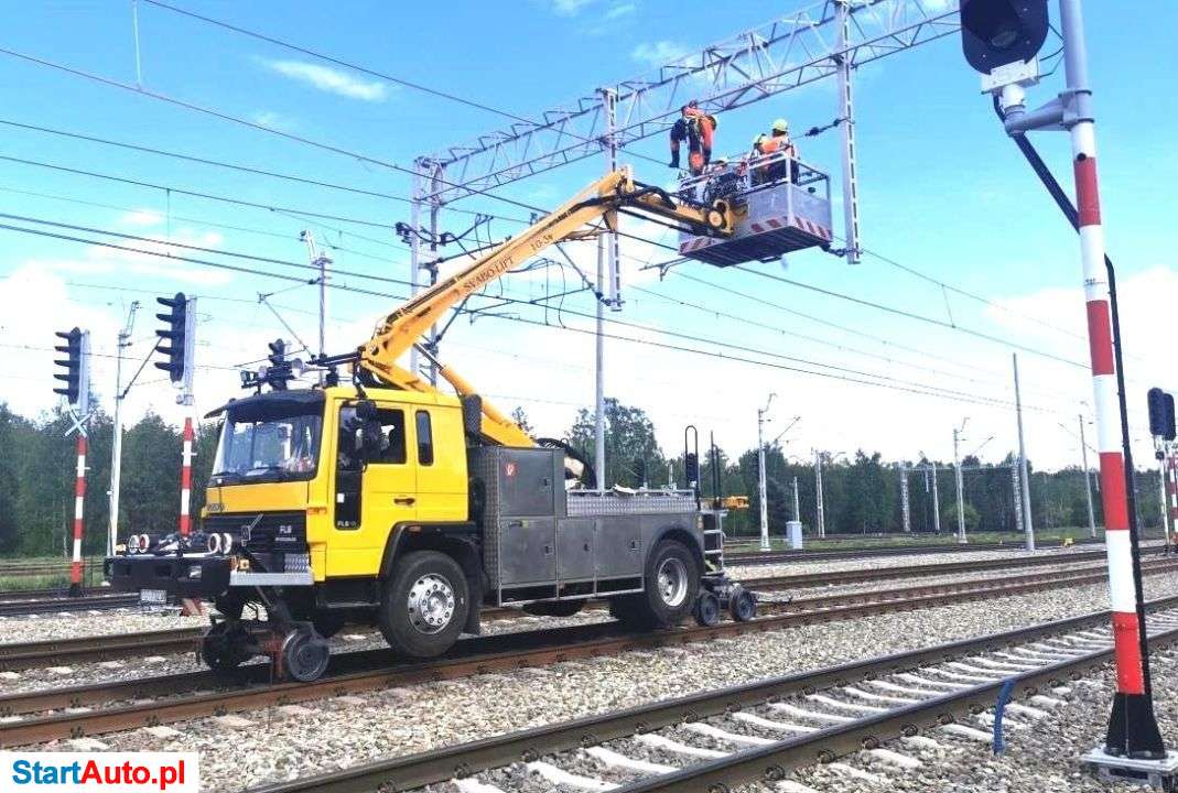 Volvo F6 KOLEJOWY PODEST PLATFORMA DWUDROGOWY DWUDROŻNY Tramwaje Kolej