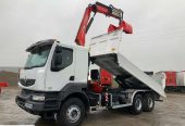 Renault KERAX 430 DXI / 6×4 / Wywrotka 2 Str / Dźwig / Pilot