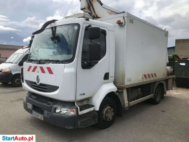 Renault Podnośnik Koszowy Zwyżka RENAULT Midlum 190 DXI 17 Metrów