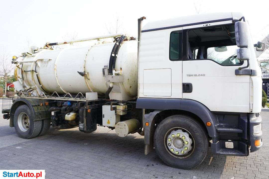MAN TGM 18.240 , 4×2 , Wóz Asenizacyjny 7.000l , Pompa , Manual , Kabina Sypialna , Retarder , Szmbiarka , Asenizacja , Wywóz Nieczystości , Beczka ,Beczkowóz , WUKO