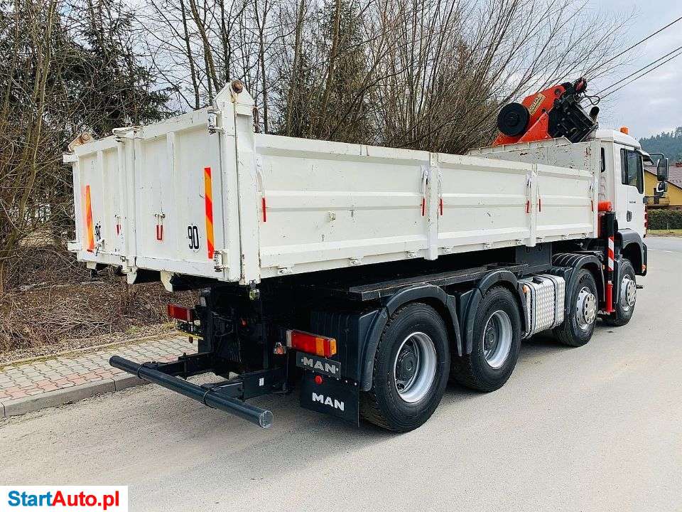MAN 8×4 TGA 32-460 HDS PALFINGER 2300 KIPER WYWROTKA STAN PERFEKCYJNY