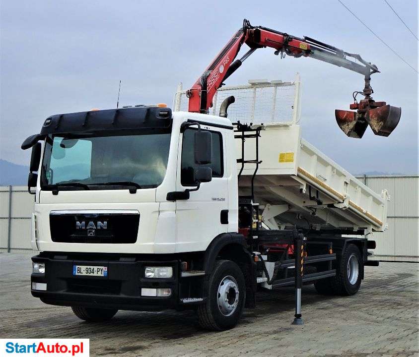 MAN TGM 15.250 Wywrotka 4,10m + HDS + PILOT!!!